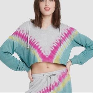 Colsie tie dye hoodie sweatshirt